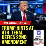 <p>On January 22, 2026, President Donald Trump posted on Truth Social, “RECORD NUMBERS ALL OVER THE PLACE! SHOULD I TRY FOR A FOURTH TERM?” (<a href="https://time.com/7357298/trump-third-fourth-term-president-constitution-limit/">time.com</a>) He floated the idea after returning from World Economic Forum in Davos. (<a href="https://www.thedailybeast.com/trump-79-threatens-running-for-president-when-hes-86/">thedailybeast.com</a>) The suggestion conflicts with the 22nd Amendment, which bars anyone from being elected president more than twice. (<a href="https://time.com/7357298/trump-third-fourth-term-president-constitution-limit/">time.com</a>) The post followed polls showing under 40 percent approval and Times/Siena finding 56 percent disapproval. (<a href="https://time.com/7357298/trump-third-fourth-term-president-constitution-limit/">time.com</a>) Trump called such polls “fake,” has promoted 2028 merchandise and threatened legal action against media, energizing parts of his base despite widespread skepticism. (<a href="https://time.com/7357298/trump-third-fourth-term-president-constitution-limit/">time.com</a>)</p>