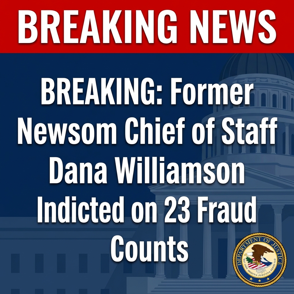 <p>On November 12, 2025, federal prosecutors unsealed a 23-count indictment charging Dana Williamson, a former chief of staff to California Governor Gavin Newsom, with conspiracy to commit bank and wire fraud, tax fraud, obstruction and related offenses. (<a href="https://www.washingtonpost.com/politics/2025/11/12/newsom-becerra-indictment/?utm_source=openai">washingtonpost.com</a>) Prosecutors allege Williamson helped siphon $225,000 from a dormant campaign account tied to former HHS Secretary Xavier Becerra, funneled money through shell companies for a no‑show job, and claimed more than $1 million in improper business deductions on tax returns. (<a href="https://abcnews.go.com/US/wireStory/newsoms-aide-indicted-corruption-fraud-charges-case-127505531?utm_source=openai">abcnews.go.com</a>) Williamson pleaded not guilty; authorities say the charges do not involve Newsom’s official work and his office has said she no longer serves. (<a href="https://www.kabc.com/2025/11/12/fmr-newsom-aide-indicted-on-public-corruption-charges/?utm_source=openai">kabc.com</a>)</p>