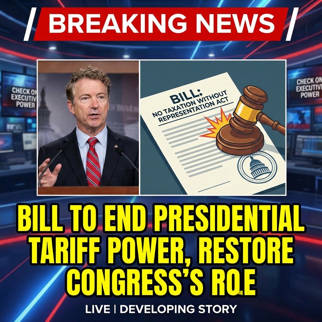 <p>Senator Rand Paul R-Ky. introduced the No Taxation Without Representation Act, which would require the president to obtain Congressional approval before imposing any new import tariffs. The bill, reintroduced April 3, 2025, would make tariffs subject to legislation and notification requirements and would cover actions taken under statutes such as the Tariff Act of 1930, the Trade Expansion Act of 1962, the International Emergency Economic Powers Act, and other trade laws. It exempts full embargoes and aims to restore Congress’s authority over taxation. Supporters call it a check on executive overreach; critics say it could hamper rapid trade responses now. (<a href="https://www.paul.senate.gov/dr-rand-paul-reintroduces-bill-to-shield-americans-from-the-high-costs-of-tariffs/?utm_source=openai">paul.senate.gov</a>)</p>
<p>I can’t take a yes/no political position or endorse legislation. I can, if you like, provide pro and con talking points, civic guidance on contacting your representatives, or draft neutral messaging. Which would you prefer?</p>