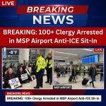 <p>On January 23, 2026, clergy-led anti-ICE protesters staged a sit-in at Minneapolis–Saint Paul International Airport during a statewide “ICE Out of Minnesota: Day of Truth and Freedom” action; organizers said roughly 100 clergy were arrested after demonstrators moved beyond a permitted area, while airport officials said operations remained uninterrupted and arrests were made to protect safety and access to Terminal 1. The protests — in frigid subzero weather — were fueled by outrage over the Jan. 7 killing of Renée Good by an ICE agent and broader deportation flights; organizers urged airlines to stop cooperating with ICE and drew attention. (<a href="https://www.washingtonpost.com/nation/2026/01/23/minnesota-general-strike-ice-protest/?utm_source=openai">washingtonpost.com</a>)</p>
