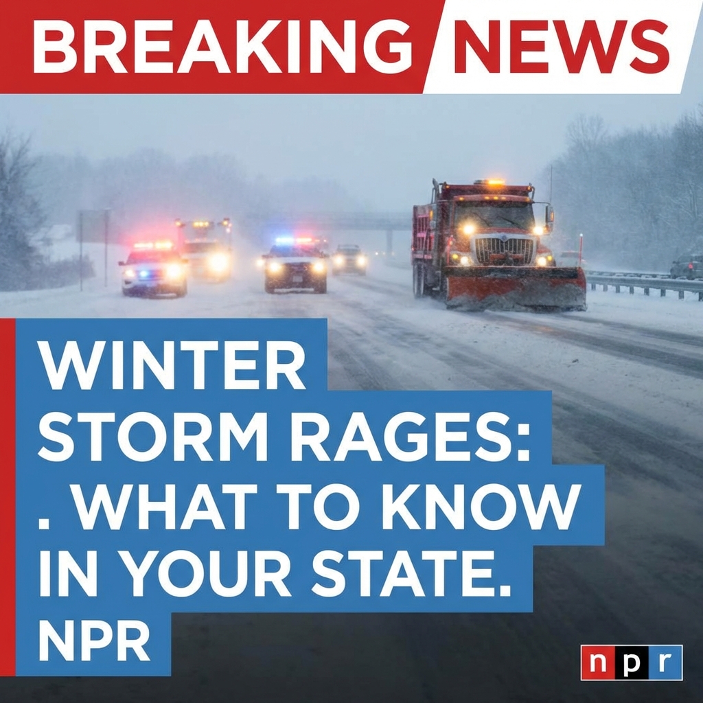 Breaking: As winter storm rages, what to know in your state — NPR