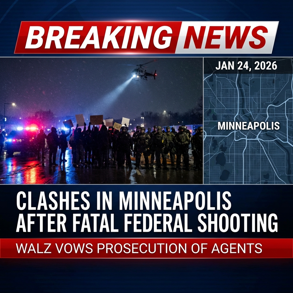 <p>On January 24, 2026, federal Border Patrol agents fatally shot a Minneapolis man, Alex Pretti, after video of the confrontation circulated online, sparking intense protests and clashes with law enforcement. (<a href="https://en.wikipedia.org/wiki/Killing_of_Alex_Pretti?utm_source=openai">en.wikipedia.org</a>) Walz said Minnesota is compiling a “log of evidence” to support future prosecutions of federal agents, urged protesters to remain peaceful, and called for removal of roughly 3,000 federal agents deployed to the state. (<a href="https://www.forbes.com/sites/mikestunson/2026/01/24/trump-blasts-minnesota-democrats-as-inciting-insurrection-after-man-killed-by-border-patrol-live-updates/?utm_source=openai">forbes.com</a>) Officials said state investigators were initially blocked from the scene and local leaders declared an unlawful assembly as crowd‑control measures were used. (<a href="https://www.theverge.com/news/867245/ice-has-killed-another-person-in-minneapolis?utm_source=openai">theverge.com</a>) State and federal investigations into the shooting are ongoing and evidence is collected. (<a href="https://en.wikipedia.org/wiki/Killing_of_Alex_Pretti?utm_source=openai">en.wikipedia.org</a>)</p>