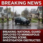 <p>National Guard troops are stationed at all entrances to the Border Patrol shooting scene in south Minneapolis after federal agents shot and killed 37-year-old Alex Pretti on January 24, 2026. The deployment, authorized by Governor Tim Walz, was described as being ready to protect critical infrastructure and assist local law enforcement amid growing protests. Video circulating online shows conflicting accounts — officials say agents encountered an armed man, while bystanders and independent analyses say Pretti was filming and was unarmed when pinned and fired upon. State leaders have demanded a state-led investigation and accused federal agents of obstructing local investigators. (<a href="https://apnews.com/article/4d1499fc5962ab880f3816259e04bdbf?utm_source=openai">apnews.com</a>)</p>