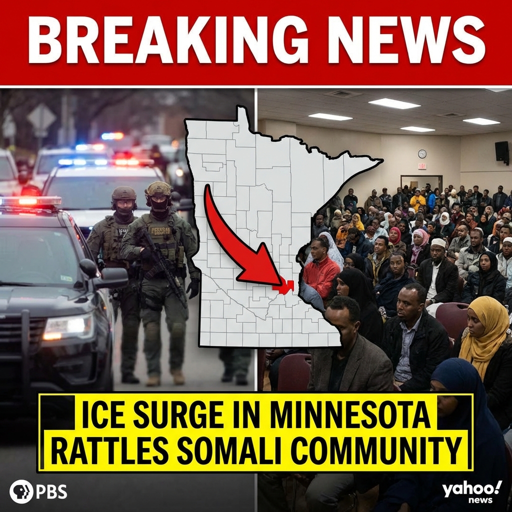 <p>ICE’s large enforcement surge in Minnesota—part of a DHS operation deploying as many as 2,000 federal officers—has rattled the Twin Cities’ Somali community, officials, residents say. (<a href="https://www.pbs.org/newshour/politics/2000-federal-agents-sent-to-minneapolis-area-to-carry-out-largest-immigration-operation-ever-ice-says?utm_source=openai">pbs.org</a>) Reporters document heavy federal presence and raids that have driven away customers; Somali-owned shopping hubs like Karmel Mall report precipitous drops in foot traffic and sales. (<a href="https://www.yahoo.com/news/articles/karmel-mall-once-bustling-center-165509848.html?utm_source=openai">yahoo.com</a>) Business owners warn they are losing revenue, struggling to pay rent, and fear closures or bankruptcy. (<a href="https://www.yahoo.com/news/articles/karmel-mall-once-bustling-center-165509848.html?utm_source=openai">yahoo.com</a>) Community leaders, civil-rights groups and local officials say the sweep has targeted Somalis amid fraud investigations and sparked protests and legal challenges. (<a href="https://muckrack.com/jazmine-ulloa/articles?utm_source=openai">muckrack.com</a>)</p>