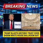 President Trump blasted the National Trust for Historic Preservation after it sued to block his privately funded $400 million White House ballroom. In a Truth Social post he called the group “Radical Left” obstructionists, accused them of receiving funds from “the most unusual of places,” and labeled their lawsuit politically motivated. Trump defended the project as privately financed, argued the East Wing had long been altered—“bastardized” and rebuilt over years—and claimed no original resemblance remained. He dismissed the challenge as “ridiculous,” framing preservation opposition as partisan interference with his planned ballroom. The dispute may prompt legal and political fallout.