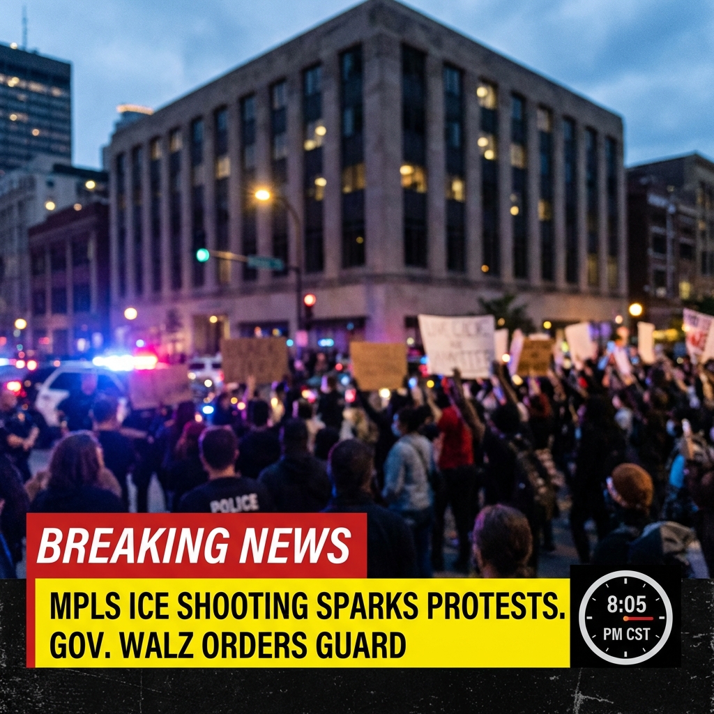 <p>On January 24, 2026, federal immigration agents shot and killed Alex Pretti in Minneapolis during an ICE operation, sparking large protests and outrage. Gov. Tim Walz demanded federal agents leave Minneapolis and criticized the operation, and ordered the Minnesota National Guard to stage and assist local law enforcement to protect public safety. Videos and witnesses dispute federal claims that Pretti posed a threat; federal authorities say agents fired in self‑defense. Protests spread nationwide, officials pressed for investigations, and state leaders sought preservation of evidence as tensions escalated between local and federal authorities. Officials vowed investigations; communities called for justice immediately. (<a href="https://apnews.com/article/41437baa4b349279cf8abfaf1076162c?utm_source=openai">apnews.com</a>)</p>
