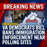 <p>Virginia Democrats introduced House Bill 1442 on January 22, 2026, sponsored by Del. Alfonso Lopez, to bar any person from performing acts in furtherance of federal immigration enforcement within 40 feet of polling places, local electoral board meetings while results are ascertained, and recount sites. (<a href="https://legiscan.com/VA/text/HB1442/2026?utm_source=openai">legiscan.com</a>) The bill amends §24.2‑604, adding immigration‑enforcement language to the code’s existing 40‑foot prohibited area that already limits campaigning and firearms near polling‑place entrances. (<a href="https://legiscan.com/VA/text/HB1442/2026?utm_source=openai">legiscan.com</a>) HB1442 is listed as introduced and committee referral pending. (<a href="https://legiscan.com/VA/bill/HB1442/2026?utm_source=openai">legiscan.com</a>) If passed, it would explicitly extend voter‑protection zones to cover immigration‑enforcement actions during elections. (<a href="https://legiscan.com/VA/text/HB1442/2026?utm_source=openai">legiscan.com</a>) Sponsor Lopez is a Northern Virginia Democrat and lawmaker. (<a href="https://legiscan.com/VA/bill/HB1442/2026?utm_source=openai">legiscan.com</a>)</p>
