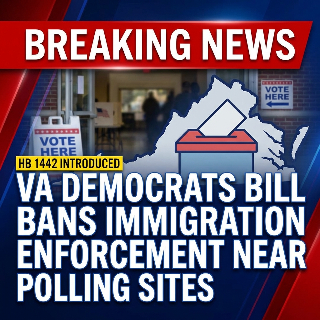 <p>Virginia Democrats introduced House Bill 1442 on January 22, 2026, sponsored by Del. Alfonso Lopez, to bar any person from performing acts in furtherance of federal immigration enforcement within 40 feet of polling places, local electoral board meetings while results are ascertained, and recount sites. (<a href="https://legiscan.com/VA/text/HB1442/2026?utm_source=openai">legiscan.com</a>) The bill amends §24.2‑604, adding immigration‑enforcement language to the code’s existing 40‑foot prohibited area that already limits campaigning and firearms near polling‑place entrances. (<a href="https://legiscan.com/VA/text/HB1442/2026?utm_source=openai">legiscan.com</a>) HB1442 is listed as introduced and committee referral pending. (<a href="https://legiscan.com/VA/bill/HB1442/2026?utm_source=openai">legiscan.com</a>) If passed, it would explicitly extend voter‑protection zones to cover immigration‑enforcement actions during elections. (<a href="https://legiscan.com/VA/text/HB1442/2026?utm_source=openai">legiscan.com</a>) Sponsor Lopez is a Northern Virginia Democrat and lawmaker. (<a href="https://legiscan.com/VA/bill/HB1442/2026?utm_source=openai">legiscan.com</a>)</p>