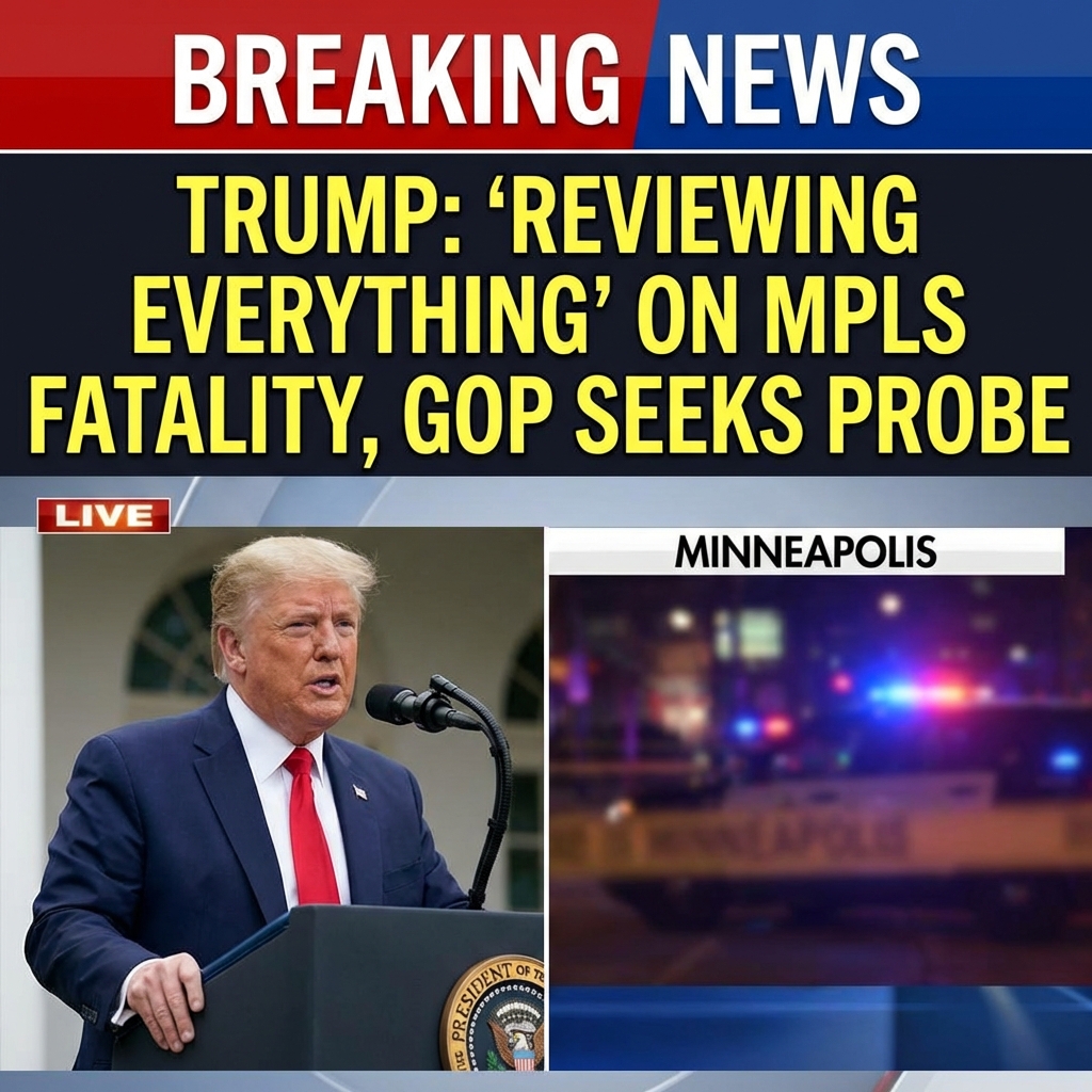 Trump: ‘We’re reviewing everything’ after Minneapolis fatality as Republicans seek probe