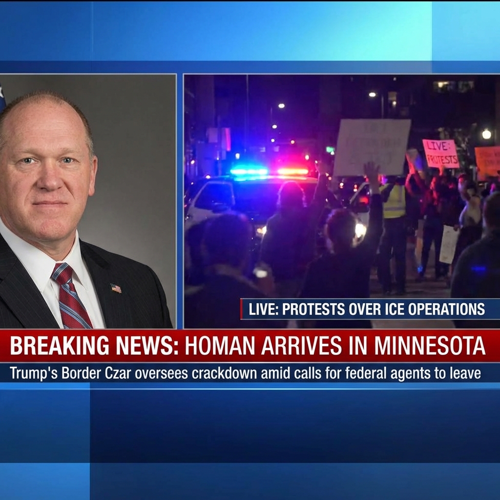 <p>Tom Homan is flying to Minnesota within hours to oversee ICE operations and report directly to President Trump amid protests over a federal immigration crackdown. (<a href="https://time.com/7357864/trump-minneapolis-ice-border-czar/?utm_source=openai">time.com</a>) His arrival follows a disputed ICE-involved fatal shooting in Minneapolis that ignited demonstrations and calls from Governor Tim Walz for federal agents to leave. (<a href="https://www.theguardian.com/us-news/2026/jan/25/tim-walz-trump-minnesota-agents-ice-immigration?utm_source=openai">theguardian.com</a>) Homan has criticized Minnesota’s sanctuary policies and demanded local cooperation; the White House says he will coordinate enforcement and investigations on the ground. (<a href="https://dailycaller.com/2026/01/11/tom-homan-fbi-minnesota-ice-shooting-tim-walz-jacob-frey-fox-news/?utm_source=openai">dailycaller.com</a>) The deployment has intensified clashes between federal agents and residents, prompted legal challenges to DHS activity, and escalated a national debate over sanctuary jurisdictions and policing tactics now. (<a href="https://www.theguardian.com/us-news/2026/jan/26/minnesota-minneapolis-ice-hotel-protests?utm_source=openai">theguardian.com</a>)</p>