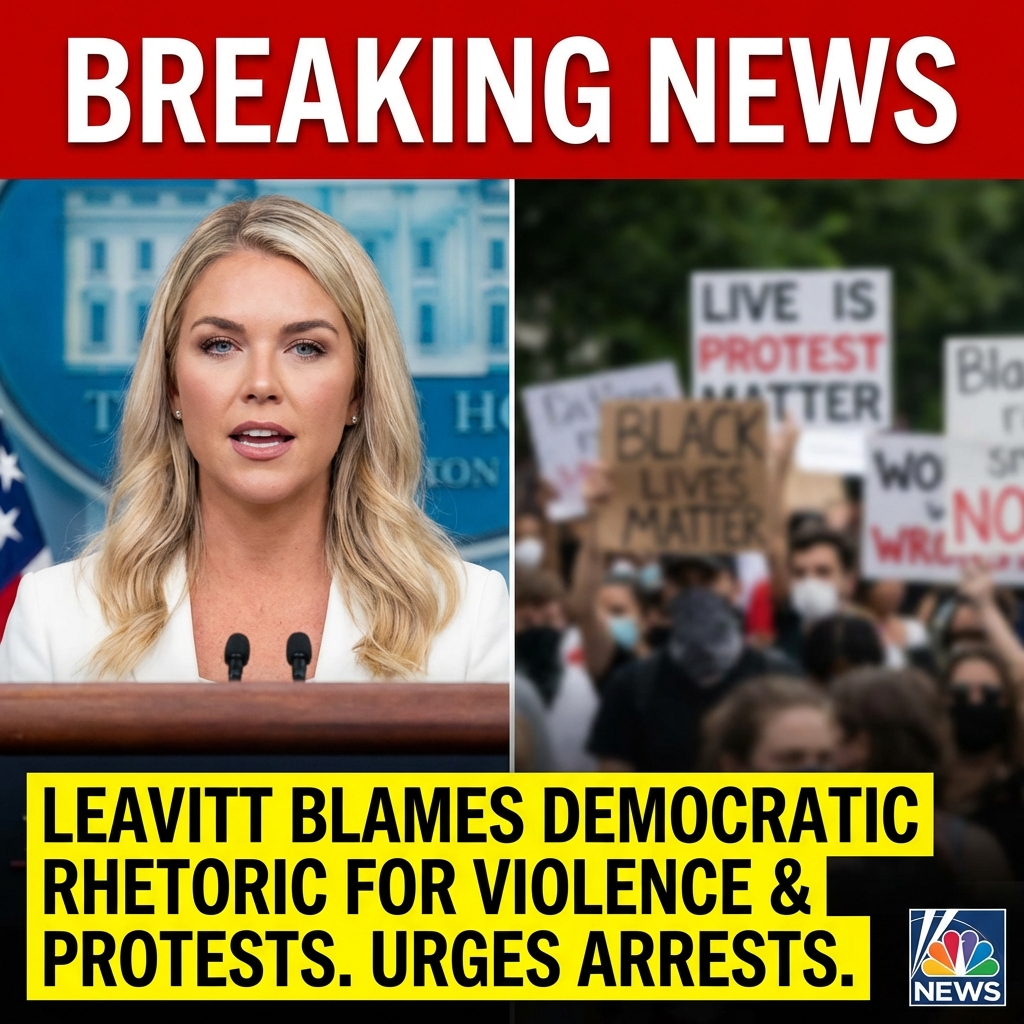 Republican Karoline Leavitt sharply criticized Democrats, blaming their inflammatory rhetoric for recent violence in Minnesota. She said such dangerous rhetoric “is exactly what has brought us to this position today,” accusing elected Democratic officials nationwide of encouraging left‑wing agitators and “crazy people” to unlawfully obstruct immigration enforcement. Leavitt urged law enforcement to “start arresting them,” framing the dispute as a failure of Democratic leadership and a public‑safety threat tied to immigration policy protests. Her remarks escalate partisan tensions and signal Republican pressure for criminal enforcement against protestors and officials she alleges are enabling obstruction, and intensified an already heated debate.