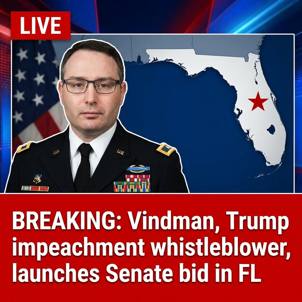 Breaking: Vindman, Trump impeachment whistleblower, launches Senate bid in Florida