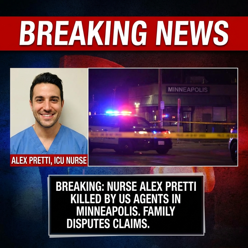 <p>On January 24, 2026, 37‑year‑old ICU nurse Alex Pretti was fatally shot by U.S. Border Patrol agents during an immigration enforcement operation in Minneapolis, a confrontation captured on bystander video.(<a href="https://en.wikipedia.org/wiki/Killing_of_Alex_Pretti?utm_source=openai">en.wikipedia.org</a>) A week earlier he reportedly suffered a broken rib after federal agents tackled him during an anti‑ICE protest, sources say.(<a href="https://www.yahoo.com/news/articles/alex-pretti-broke-rib-confrontation-160046061.html?utm_source=openai">yahoo.com</a>) Video and witness accounts show agents wrestling Pretti to the ground, one removing a gun from his waistband, then multiple agents firing; DHS says he approached with a handgun.(<a href="https://en.wikipedia.org/wiki/Killing_of_Alex_Pretti?utm_source=openai">en.wikipedia.org</a>) His family and colleagues dispute federal claims and investigators are probing the killing, and public protests have continued across the city.(<a href="https://people.com/who-was-alex-pretti-11892359?utm_source=openai">people.com</a>)</p>