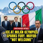 <p>U.S. Immigration and Customs Enforcement (ICE) agents will have a security role at the Milan-Cortina Winter Olympics, U.S. Embassy in Rome sources confirmed. (<a href="https://www.newspressnow.com/ap/ap-world-news/2026/01/27/ice-agents-will-have-a-security-role-at-milan-cortina-olympics-us-sources-say/?utm_source=openai">newspressnow.com</a>) Officials said agents will support diplomatic security details and will not carry out immigration-enforcement operations. (<a href="https://www.newspressnow.com/ap/ap-world-news/2026/01/27/ice-agents-will-have-a-security-role-at-milan-cortina-olympics-us-sources-say/?utm_source=openai">newspressnow.com</a>) The announcement, first reported by Italian outlets, prompted fury: Milan Mayor Giuseppe Sala said ICE is “not welcome” and called it “a militia that kills.” (<a href="https://www.wral.com/news/ap/110fa-ice-agents-will-have-a-security-role-at-milan-cortina-olympics-us-sources-say/?utm_source=openai">wral.com</a>) Italian authorities issued mixed statements. The U.S. delegation, led by Vice President J.D. Vance and including second lady Usha Vance and Secretary of State Marco Rubio, will attend Feb. 6–22. (<a href="https://www.whsv.com/2026/01/27/ice-agents-will-have-security-role-olympics/?utm_source=openai">whsv.com</a>) It follows RAI footage of ICE incidents. (<a href="https://www.news4jax.com/news/world/2026/01/27/ice-agents-will-have-a-security-role-at-milan-cortina-olympics-us-sources-say/?utm_source=openai">news4jax.com</a>)</p>