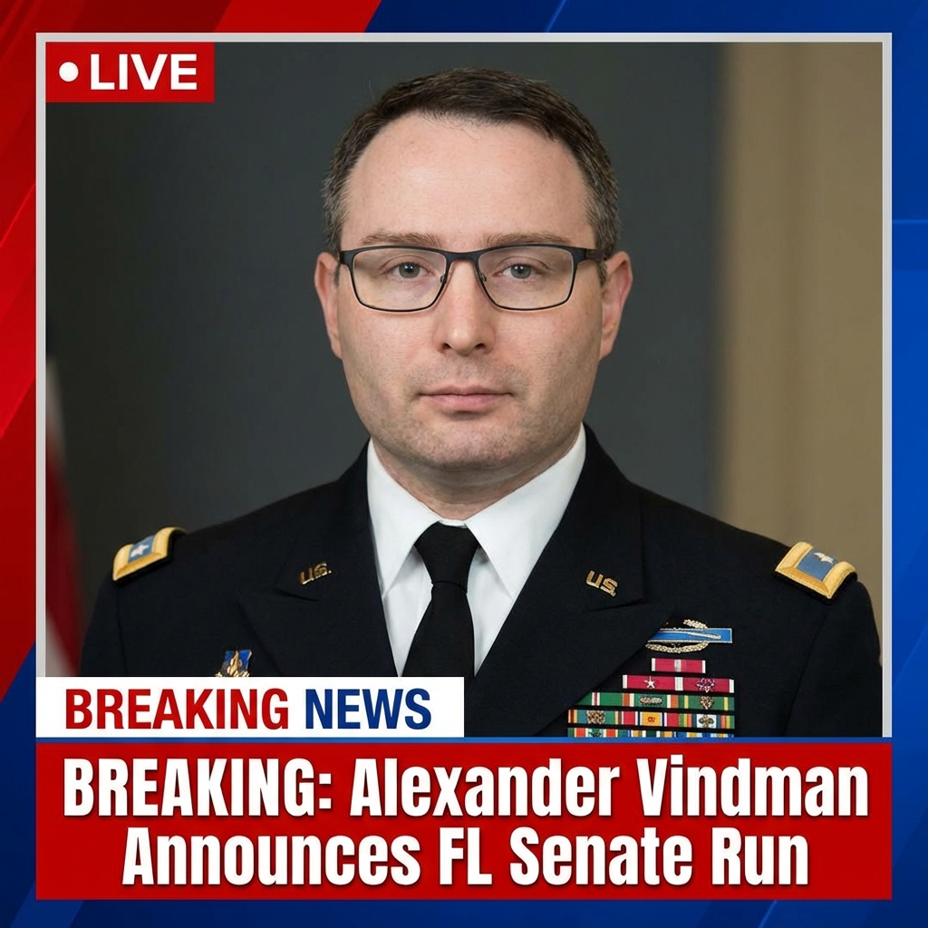 <p>Retired Army Lt. Col. Alexander Vindman announced on January 27, 2026 that he will run as a Democrat for the U.S. Senate in Florida. (<a href="https://apnews.com/article/1850e6e729d1d1efa2ca8baddc47a815?utm_source=openai">apnews.com</a>) Vindman, who gained national attention after testifying in 2019 that President Donald Trump pressured Ukrainian president Volodymyr Zelenskyy to investigate Joe Biden, said he would challenge Republican appointee Senator Ashley Moody in the special election to complete Marco Rubio’s term. (<a href="https://www.nbcmiami.com/news/politics/alex-vindman-florida-senate-race/3755040/?utm_source=openai">nbcmiami.com</a>) Vindman, removed from the National Security Council and retired from the Army, framed his campaign around defending democracy and opposing Trump-era policies. The race is seen as high-stakes in a swing state that has trended Republican. (<a href="https://www.theguardian.com/us-news/2026/jan/27/alex-vindman-running-florida-senate-trump?utm_source=openai">theguardian.com</a>)</p>