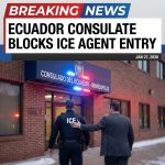 <p>Ecuador’s foreign ministry says an ICE agent tried to enter its Minneapolis consulate on January 27, 2026, but consular staff blocked the officer and activated emergency protocols to protect Ecuadorians inside. A social-media video shows a staffer rebuffing the agent as he warned he would “grab” the worker if touched. Quito filed a formal diplomatic protest with the U.S. embassy. The ministry demanded such attempts stop. The episode unfolded amid a large federal immigration surge in Minneapolis and recent fatal encounters involving federal agents. ICE and DHS had no immediate comment, and Ecuador urged protections for its consular premises firmly. (<a href="https://www.wdio.com/ap-top-news/ap-top-news-us-headlines-ap-top-news/ice-agent-rebuffed-after-attempting-to-enter-ecuadorian-consulate-in-minneapolis/?utm_source=openai">wdio.com</a>)</p>