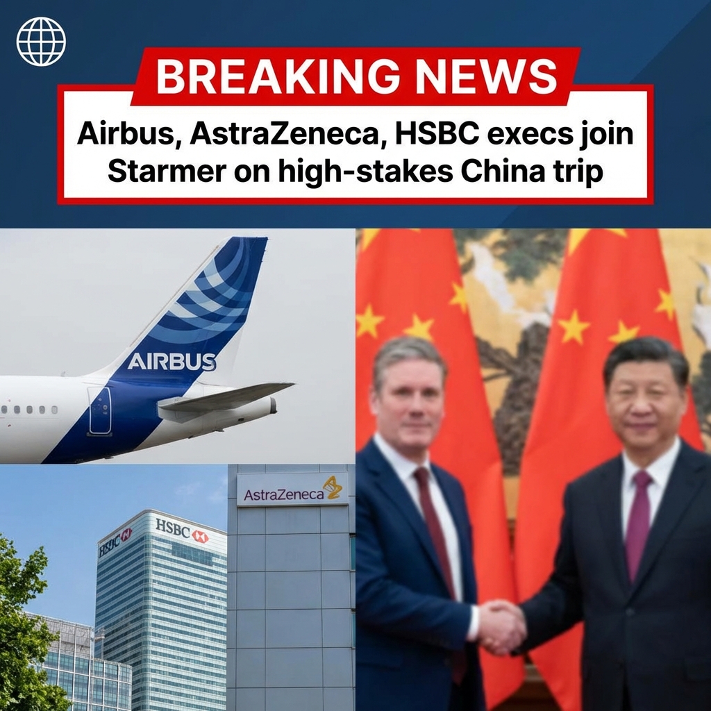 Breaking: Airbus, AstraZeneca and HSBC executives join Starmer on high-stakes China trip