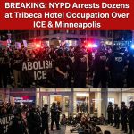 <p>On January 27, 2026, dozens of demonstrators occupied the lobby of the Hilton Garden Inn in Tribeca, Manhattan, around 6 p.m., protesting the alleged presence of federal immigration officers and recent deadly encounters in Minneapolis. Police ordered the crowd to disperse and, after 45 minutes, the NYPD’s Strategic Response Group arrested those who remained; sources report between 40 and 66 people were taken into custody. Witnesses said hundreds had gathered inside and outside the hotel chanting against ICE. Hilton declined immediate comment, and the Department of Homeland Security said it would not disclose whether agents were staying at the property. (<a href="https://abcnews.go.com/US/wireStory/dozens-protesters-arrested-hotel-manhattan-sit-immigration-crackdown-129621065?utm_source=openai">abcnews.go.com</a>)</p>