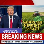 <p>On January 27, 2026, during a campaign stop in Urbandale, Iowa, President Trump declared, “We’ve taken in $600 billion in tariffs,” and added, “I gave the farmers $12 billion last week,” presenting the payments as funded by tariff receipts. He repeated the $600 billion figure on Truth Social and defended tariffs as vital to U.S. financial strength and national security. Reporters and analysts immediately questioned the math: government tariff revenue is far lower, and reporting shows the recent $12 billion in farm aid was disbursed through other federal programs and appropriations, not directly from tariff receipts, and drew mixed reactions. (<a href="https://www.kcci.com/article/trump-stops-at-machine-shed-urbandale/70164884?utm_source=openai">kcci.com</a>)</p>