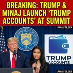 <p>On January 28, 2026, at the Treasury Department’s “Trump Accounts” summit in Washington, D.C., President Donald Trump unexpectedly brought rapper Nicki Minaj onstage. Minaj declared herself the president’s “number one fan,” praised his newborn investment-accounts initiative and said backlash only strengthened her support. She pledged to fund Trump Accounts for some of her fans’ children—reports citing amounts between $150,000 and $300,000—and appeared with entrepreneur Kevin O’Leary and administration officials. Supporters hailed the moment as proof the Democratic Party had collapsed, while critics and industry figures condemned Minaj’s alignment with Trump. Coverage spread rapidly across national outlets and social media. (<a href="https://www.foxnews.com/entertainment/nicki-minaj-doubles-down-trump-support-after-backlash-calls-herself-number-one-fan/?utm_source=openai">foxnews.com</a>)</p>