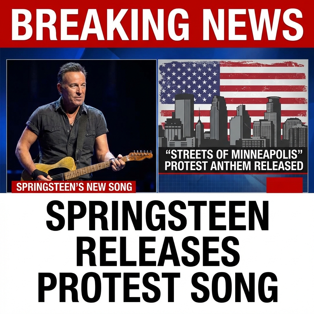 <p>Bruce Springsteen released a protest song, “Streets of Minneapolis,” on January 28, 2026, written in response to recent killings in Minneapolis. He said he wrote it on January 24, recorded it on January 27, and released it the next day. The track, dedicated to Alex Pretti and Renée Good, condemns ICE and attacks President Trump—labeling federal agents “King Trump’s private army”—and culminates in chants of “ICE out.” Posted to Springsteen’s social accounts and YouTube, the full-band folk-rock piece narrates the deaths, calls for justice, and urges solidarity with Minneapolis’s immigrant communities and memorializes the names of the slain publicly today. (<a href="https://www.theguardian.com/us-news/2026/jan/28/bruce-springsteen-minneapolis-trump-ice-song?utm_source=openai">theguardian.com</a>)</p>