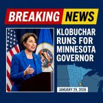 <p>On January 29, 2026, Democratic Sen. Amy Klobuchar announced she will run for governor of Minnesota, filing preliminary paperwork earlier and releasing a campaign video stressing steady leadership and public safety. (<a href="https://apnews.com/article/deec28156a6ed2aca6b12971824d6e3e?utm_source=openai">apnews.com</a>) Her entry follows Gov. Tim Walz’s decision to abandon a re-election bid amid a sweeping welfare and childcare fraud probe that has drawn national attention and political fallout. (<a href="https://www.washingtonpost.com/politics/2026/01/22/klobuchar-minnesota-governor//?utm_source=openai">washingtonpost.com</a>) Klobuchar, a three-term senator reelected in 2024, framed her campaign as restoring competence and opposing aggressive federal immigration enforcement in Minnesota. (<a href="https://www.wsj.com/politics/elections/sen-amy-klobuchar-minnesota-governor-2ddc8ada?utm_source=openai">wsj.com</a>) Her bid reshapes the 2026 governor’s race and raises questions about who would fill her Senate seat if she resigns. (<a href="https://www.theguardian.com/us-news/2026/jan/29/amy-klobuchar-minnesota-governor-campaign?utm_source=openai">theguardian.com</a>)</p>