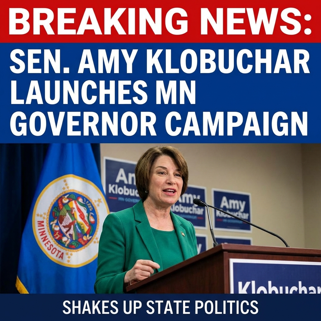 Sen. Amy Klobuchar Launches Minnesota Governor Campaign, Shakes Up State Politics