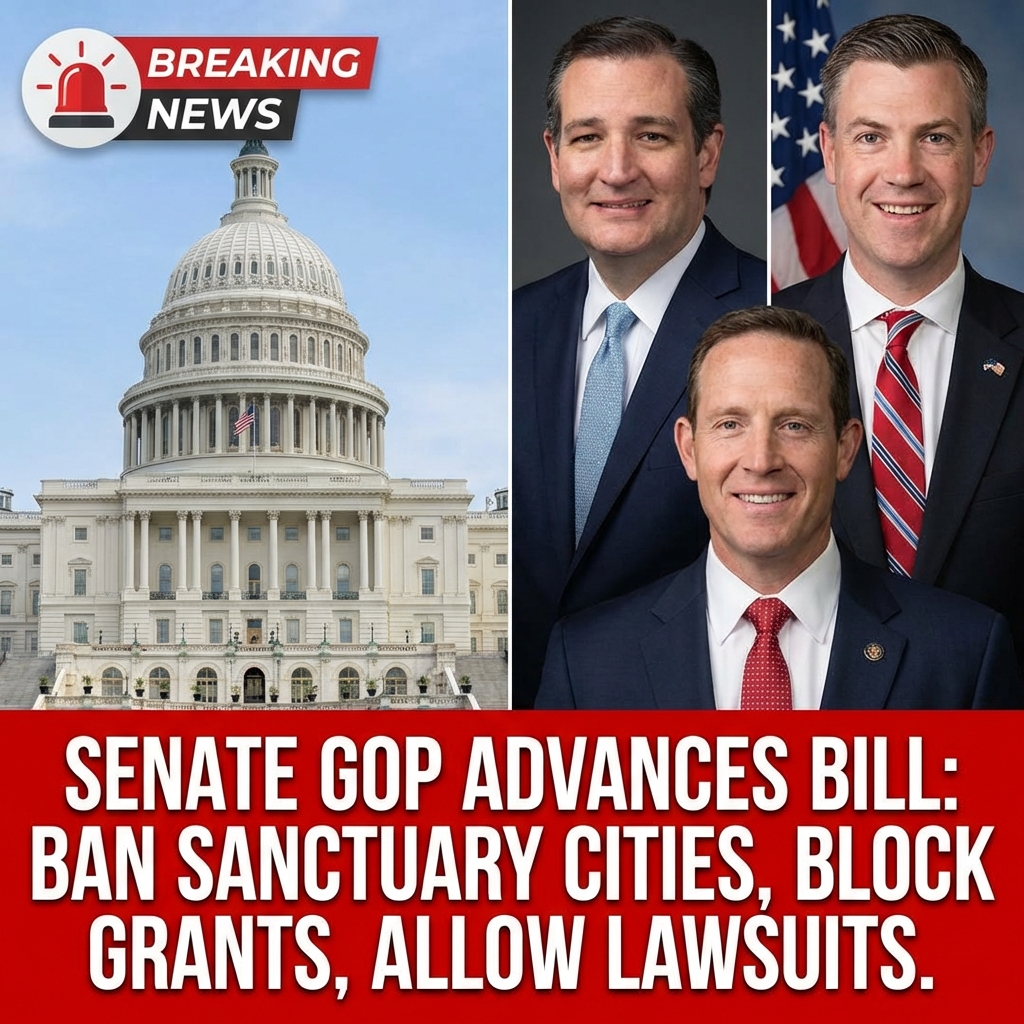 <p>Senate Republicans are advancing bills to ban sanctuary jurisdictions by denying federal grants, requiring local cooperation with federal immigration authorities, and enabling civil lawsuits against jurisdictions that ignore detainer requests. Sponsors include Sens. Ted Cruz and Jim Banks and a GOP group led by Sen. Ted Budd; companion House measures have been introduced. Proposed measures would strip specific grants (including Community Development Block Grants), mandate information sharing and detention cooperation, and create private causes of action for victims of crimes by undocumented immigrants. Bills were introduced in 2025 and are under Judiciary and appropriations review as Republicans seek floor votes. (<a href="https://www.congress.gov/bill/119th-congress/senate-bill/685/text?utm_source=openai">congress.gov</a>)</p>