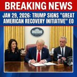 <p>On January 29, 2026, President Donald Trump signed an executive order creating the “Great American Recovery Initiative” to prioritize addiction and substance‑abuse policy, aiming to coordinate federal prevention, treatment, recovery support and grant alignment across agencies. (<a href="https://www.reutersconnect.com/item/us-president-trump-signs-great-american-recovery-initiative-executive-order-at-the-white-house/dGFnOnJldXRlcnMuY29tLDIwMjY6bmV3c21sX1JDMjlCSkFRWjYyTA?utm_source=openai">reutersconnect.com</a>) Flanked by Health and Human Services Secretary Robert F. Kennedy Jr. and addiction advocate Kathryn Burgum, Trump said drug and alcohol misuse kills an estimated 300,000 Americans annually and promised new goals and data‑driven coordination. (<a href="https://www.reutersconnect.com/item/us-president-donald-trump-signs-an-executive-order-at-the-white-house/dGFnOnJldXRlcnMuY29tLDIwMjY6bmV3c21sX1JDMjlCSkFJVDBYTQ?utm_source=openai">reutersconnect.com</a>) The initiative will advise agencies, consult state and community partners, and set measurable targets to expand access to evidence‑based care, early intervention and reentry support, the White House said. (<a href="https://apnews.com/article/02eb5577bb4ff15679582fbc675e18be?utm_source=openai">apnews.com</a>)</p>