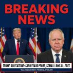 <p>President Trump blasted Minnesota Governor Tim Walz over a fraud probe, accusing Walz of complicity and alleging Somali-linked schemes stole at least $19 billion in taxpayer funds and were laundered to Somalia. Trump vowed federal investigators would “find who did it and where the money is,” and urged deportations while singling out Rep. Ilhan Omar. The White House has deployed Homeland Security and ICE resources and amplified arrests and fraud claims. Walz said he welcomes a federal probe, accepted responsibility for oversight failures and abandoned a re-election bid amid scandal. Reports tie the allegations to childcare, housing and Medicaid schemes. (<a href="https://people.com/trump-says-rep-ilhan-omar-should-be-in-jail-sent-back-somalia-11888285?utm_source=openai">people.com</a>)</p>