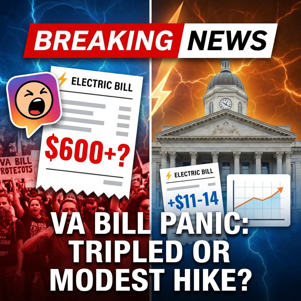 <p>Social-media posts claim Virginia residents are panicking after electricity bills nearly tripled in January 2026, with one resident saying she now pays $600 a month and blaming “Democrat‑approved” energy rates. (<a href="https://www.independentsentinel.com/four-x-posts-you-must-see-whos-oppressed/?utm_source=openai">independentsentinel.com</a>) Officials present a different picture: the Virginia State Corporation Commission approved modest changes to Dominion Energy’s rates — $11.24 monthly base increase effective January 1, 2026 and an additional $2.36 in 2027 — along with fuel‑rate adjustments and a new data‑center rate class slated for 2027. (<a href="https://cardinalnews.org/2025/11/26/regulators-approve-dominion-energy-rate-increase/?utm_source=openai">cardinalnews.org</a>) Regulators and utilities say typical residential bills will rise in the low double‑digits, not triple, though data‑center demand and wholesale‑price spikes are raising concerns. (<a href="https://www.wvva.com/2025/11/26/dominion-customers-face-higher-bills-despite-reduced-rate-request/?utm_source=openai">wvva.com</a>)</p>