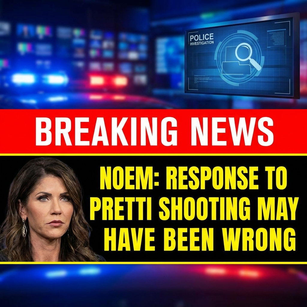Breaking: Noem Says Her Response to Pretti Shooting May Have Been Wrong