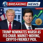 <p>President Donald Trump announced on January 30, 2026, that he will nominate former Federal Reserve governor Kevin Warsh to succeed Jerome Powell as Fed chair when Powell’s term ends in May 2026. (<a href="https://apnews.com/article/6b4441263c1b7ecb40b96adf17adeea2?utm_source=openai">apnews.com</a>) Trump praised Warsh as “one of the GREAT Fed Chairmen, maybe the best,” calling him “central casting.” (<a href="https://www.washingtonpost.com/business/2026/01/30/kevin-warsh-fed-nomination/?utm_source=openai">washingtonpost.com</a>) Warsh, 55, served on the Fed’s Board from 2006–2011 and was its youngest governor at 35. (<a href="https://en.wikipedia.org/wiki/Kevin_Warsh?utm_source=openai">en.wikipedia.org</a>) Long affiliated with Stanford and the Hoover Institution, he has said Bitcoin “does not make me nervous” and sees it as a policy signal. (<a href="https://www.theblock.co/post/387819/trump-names-crypto-friendly-kevin-warsh-as-pick-for-fed-chair?utm_source=openai">theblock.co</a>) The nomination requires Senate confirmation and could move markets. (<a href="https://apnews.com/article/6b4441263c1b7ecb40b96adf17adeea2?utm_source=openai">apnews.com</a>)</p>