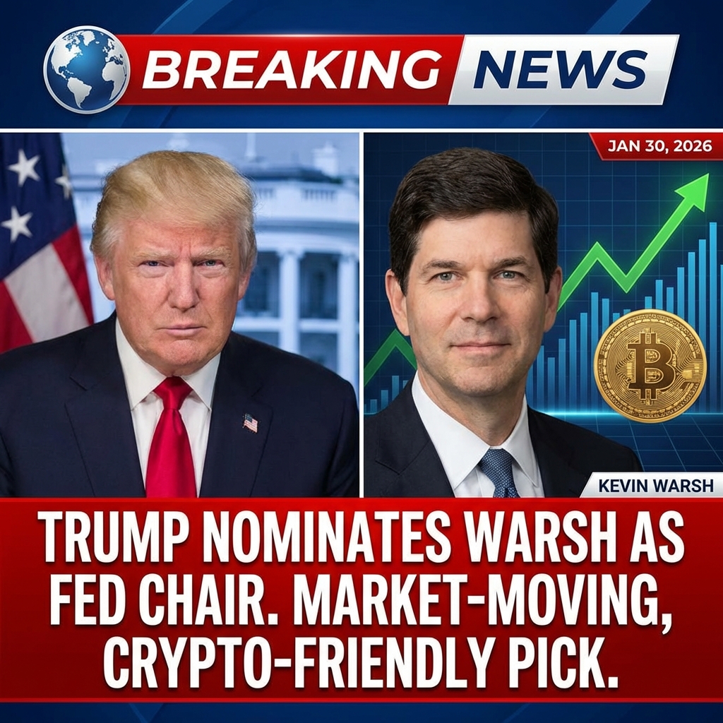 <p>President Donald Trump announced on January 30, 2026, that he will nominate former Federal Reserve governor Kevin Warsh to succeed Jerome Powell as Fed chair when Powell’s term ends in May 2026. (<a href="https://apnews.com/article/6b4441263c1b7ecb40b96adf17adeea2?utm_source=openai">apnews.com</a>) Trump praised Warsh as “one of the GREAT Fed Chairmen, maybe the best,” calling him “central casting.” (<a href="https://www.washingtonpost.com/business/2026/01/30/kevin-warsh-fed-nomination/?utm_source=openai">washingtonpost.com</a>) Warsh, 55, served on the Fed’s Board from 2006–2011 and was its youngest governor at 35. (<a href="https://en.wikipedia.org/wiki/Kevin_Warsh?utm_source=openai">en.wikipedia.org</a>) Long affiliated with Stanford and the Hoover Institution, he has said Bitcoin “does not make me nervous” and sees it as a policy signal. (<a href="https://www.theblock.co/post/387819/trump-names-crypto-friendly-kevin-warsh-as-pick-for-fed-chair?utm_source=openai">theblock.co</a>) The nomination requires Senate confirmation and could move markets. (<a href="https://apnews.com/article/6b4441263c1b7ecb40b96adf17adeea2?utm_source=openai">apnews.com</a>)</p>