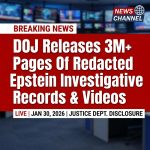 <p>On January 30, 2026, Deputy Attorney General Todd Blanche announced the Justice Department released more than 3 million pages of Jeffrey Epstein investigative records, along with over 2,000 videos and roughly 180,000 images, to the public under the Epstein Files Transparency Act. The materials, posted to the DOJ website, were reviewed and heavily redacted to protect alleged victims and sensitive ongoing investigations; certain categories—child pornography, medical and personal records, and things that might jeopardize probes—were withheld. Blanche said Congress will receive a report on redaction decisions. The disclosure follows earlier partial releases and intense public and congressional pressure. (<a href="https://www.washingtonpost.com/national/2026/01/30/epstein-files-justice-department-trump/f035ac2e-fdf5-11f0-954b-b80c7ed67fc7_story.html?utm_source=openai">washingtonpost.com</a>)</p>