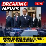 <p>On January 30, 2026, former CNN anchor Don Lemon was released without bail after a hearing in Los Angeles following his arrest by federal agents, his lawyer said. (<a href="https://apnews.com/article/d3091fe3d1e37100a7c46573667eb85c">apnews.com</a>) Prosecutors allege he violated federal civil‑rights law by entering and disrupting a service at Cities Church in St. Paul during an anti‑ICE protest on January 18, 2026. (<a href="https://abc7.com/18507650/?utm_source=openai">abc7.com</a>) Lemon was taken into custody in Los Angeles while covering Grammy weekend. (<a href="https://www.latimes.com/california/story/2026-01-30/don-lemon-arrest-los-angeles?utm_source=openai">latimes.com</a>) His attorney Abbe Lowell says he was acting as a journalist, will plead not guilty and will fight the charges. (<a href="https://www.theguardian.com/us-news/live/2026/jan/30/donald-trump-immigration-ice-iran-kevin-warsh-us-politics-live-news-updates/?utm_source=openai">theguardian.com</a>) His next federal court appearance is set for February 9, 2026, in Minneapolis. (<a href="https://www.tmz.com/2026/01/30/don-lemon-released-without-bail/">tmz.com</a>)</p>