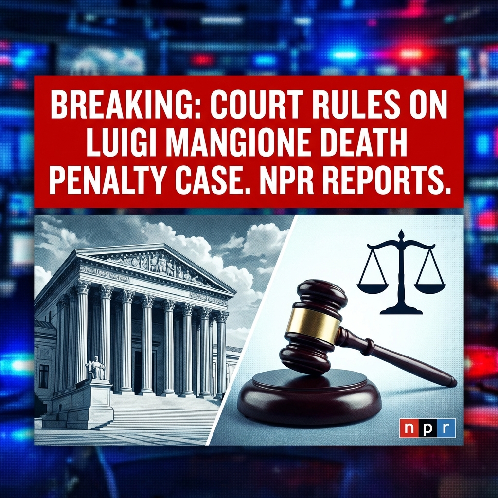 Breaking: Court rules in Luigi Mangione death penalty case, NPR reports
