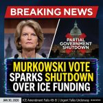 <p>On January 30, 2026, Republican Senator Lisa Murkowski joined Democrats in supporting an amendment to rescind $75 billion in new ICE funding, a move tied to debate over a broader funding package and immigration enforcement reforms. (<a href="https://www.cbsnews.com/live-updates/government-shutdown-deadline-senate-funding-deal/?utm_source=openai">cbsnews.com</a>) CBS News reported Murkowski and Sen. Susan Collins voted with Democrats on the measure, which failed narrowly in the 49–51 roll call. (<a href="https://www.cbsnews.com/live-updates/government-shutdown-deadline-senate-funding-deal/?utm_source=openai">cbsnews.com</a>) The Senate meanwhile passed a separate $1.2 trillion appropriations package and split off the Homeland Security bill to force negotiations over ICE and CBP, setting a two‑week clock and contributing to a partial government funding lapse that began Saturday, prompting urgent talks. (<a href="https://www.washingtonpost.com/politics/2026/01/30/senate-dhs-spending-shutdown-vote/?utm_source=openai">washingtonpost.com</a>)</p>