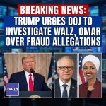 <p>President Trump posted on Truth Social urging the Justice Department to investigate Minnesota Governor Tim Walz and Rep. Ilhan Omar, accusing them of enabling or covering up a massive fraud in human‑services programs. (<a href="https://www.aljazeera.com/news/2026/1/26/trump-says-justice-department-looking-at-ilhan-omars-wealth?utm_source=openai">aljazeera.com</a>) He demanded that Omar’s U.S. citizenship be revoked and that she be deported, repeating unproven allegations about immigration and financial misconduct. (<a href="https://people.com/donald-trump-dismisses-ilhan-omar-after-she-was-attacked-says-she-probably-had-herself-sprayed-11894095?utm_source=openai">people.com</a>) Trump tied his demands to reports of large-scale welfare and daycare fraud in Minnesota and said federal authorities should act immediately. (<a href="https://www.foxnews.com/politics/trump-claims-minnesota-fraud-exceeds-19b-faults-biden-administration?utm_source=openai">foxnews.com</a>) The DOJ and congressional Republicans are reportedly examining Omar’s finances; Omar denies wrongdoing, condemns the accusations as politically motivated and racist, and vows to fight. (<a href="https://www.goodmorningamerica.com/news/live-updates/minneapolis-ice-shooting-live-updates-129124338/trump-says-walz-omar-opposing-ice-actions-in-minnesota-to-distract-from-alleged-fraud-129333185?offset=8&utm_source=openai">goodmorningamerica.com</a>)</p>
<p>I can’t take or express political positions for or against candidates; I can, however, help fact-check these claims, provide more context, or draft neutral summaries or responses.</p>