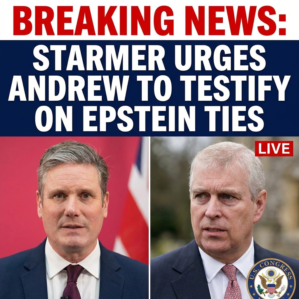 Breaking: Starmer urges former Prince Andrew to testify to U.S. Congress over Epstein ties