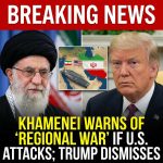 <p>Iran’s supreme leader Ayatollah Ali Khamenei warned on February 1 that any U.S. attack would spark a “regional war,” criticizing foreign designs on Iran and labeling protests a failed coup. President Trump, asked about the warning, dismissed it, saying the United States has “the biggest, most powerful ships” nearby and that “hopefully we’ll make a deal — if we don’t, then we’ll find out whether or not he was right.” The remarks come as USS Abraham Lincoln carrier group and other warships were sent to the region after Tehran’s violent crackdown on demonstrations that began December 28 over collapsing rial. (<a href="https://apnews.com/article/c0023d9ff1e7c4e6fa92077d640e244c?utm_source=openai">apnews.com</a>)</p>