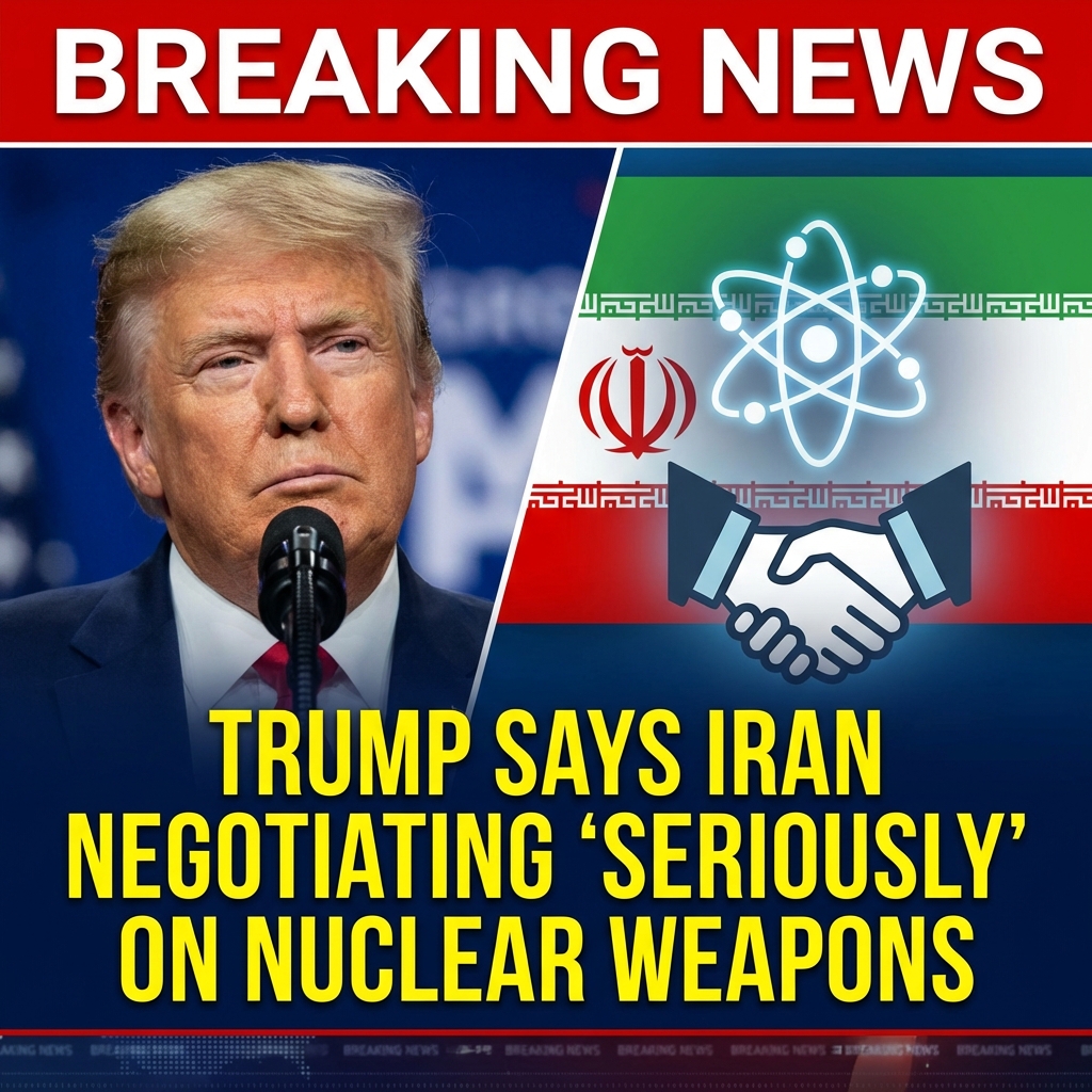 BREAKING: Trump says Iran negotiating ‘seriously’ on nuclear weapons