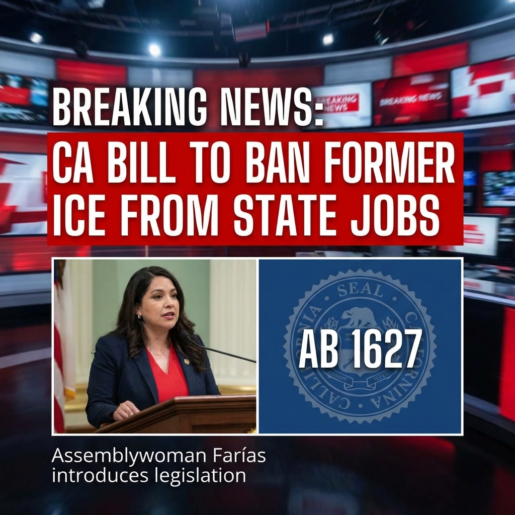 <p>California Assemblywoman Anamarie Ávila Farías (D) introduced AB 1627, a bill that would disqualify people who worked for U.S. Immigration and Customs Enforcement between September 1, 2025, and January 20, 2029, from serving as peace officers or holding jobs in California public schools and higher‑education institutions. The measure extends background checks to flag prior ICE employment and also bars hires from Alabama and Georgia corrections systems cited in DOJ probes. Ávila Farías says public servants must uphold constitutional rights; the bill follows recent controversies over federal immigration enforcement and must pass committees and the governor to become law soon. (<a href="https://www.sfchronicle.com/politics/article/california-bill-ice-teachers-21318405.php/?utm_source=openai">sfchronicle.com</a>)</p>