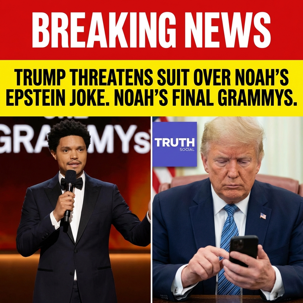 <p>On February 2, 2026, after hosting the Grammy Awards, Trevor Noah joked that Trump wanted Greenland and referenced Jeffrey Epstein’s island, and he confirmed it would be his final year as host. In a Truth Social post, former president Donald Trump denied visiting Epstein’s island, called Noah “a total loser,” “poor, pathetic, talentless,” and “dope of an M.C.,” and warned Noah to retract the remark. Trump threatened legal action, saying he would send his lawyers to sue and suggested he would seek substantial damages, also criticizing CBS. The exchange ignited widespread media coverage and debate over comedy, defamation, and accountability. (<a href="https://apnews.com/article/79ee508f2e15ec56b2b4826b787b6913?utm_source=openai">apnews.com</a>)</p>