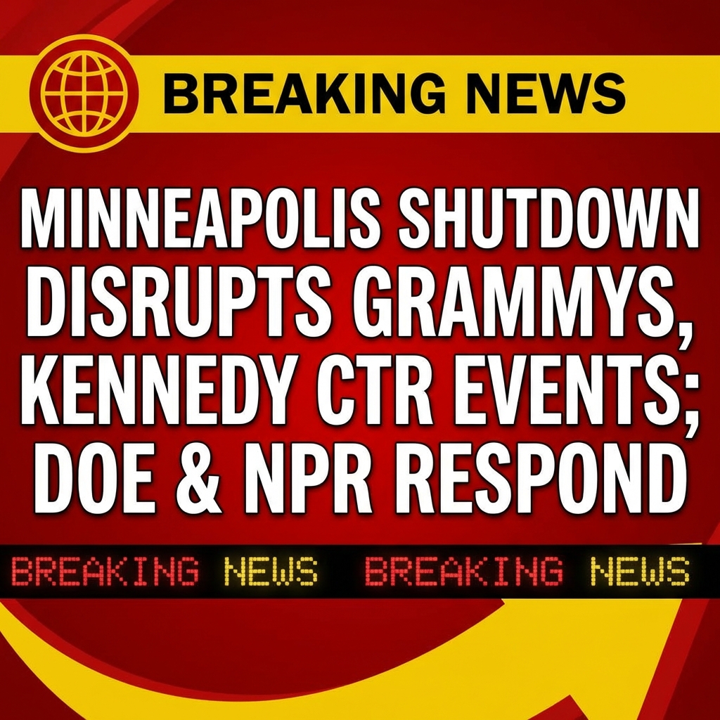 Shutdown Hits Minneapolis; Kennedy Center, Grammys Events Disrupted — DOE Responds, NPR
