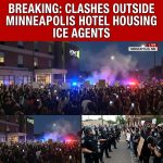 <p>Viral social posts showed a large protest outside a Minneapolis hotel believed to be housing ICE agents, with one post claiming 1,600+ people singing in the street and urging agents to quit their jobs. (<a href="https://noticias.imer.mx/blog/minneapolis-epicentro-de-las-protestas-contra-redadas-del-ice/?utm_source=openai">noticias.imer.mx</a>) Local reporting identified the location as the Home2 Suites and said demonstrators gathered after recent federal operations and fatal shootings involving ICE personnel. (<a href="https://www.theguardian.com/us-news/2026/jan/26/minnesota-minneapolis-ice-hotel-protests?utm_source=openai">theguardian.com</a>) Video and reporters described clashes that prompted law enforcement to deploy irritants and make arrests. (<a href="https://www.theguardian.com/us-news/2026/jan/26/minnesota-minneapolis-ice-hotel-protests?utm_source=openai">theguardian.com</a>) Organizers framed the action as solidarity with immigrant communities while officials described some attendees as agitators. (<a href="https://www.foxnews.com/us/minnesota-anti-ice-agitators-swarm-confront-federal-agents-during-enforcement-operations?utm_source=openai">foxnews.com</a>) The episode fits into a broader wave of anti‑ICE protests in the Twin Cities. (<a href="https://www.theguardian.com/world/2026/feb/02/monday-briefing-the-community-solidarity-driving-the-fightback-against-ice-in-minneapolis?utm_source=openai">theguardian.com</a>)</p>