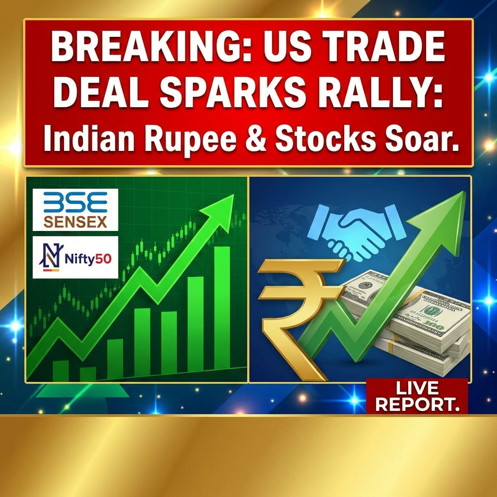 Breaking: Indian Rupee and Stocks Surge After US Trade Deal, Investors Rally