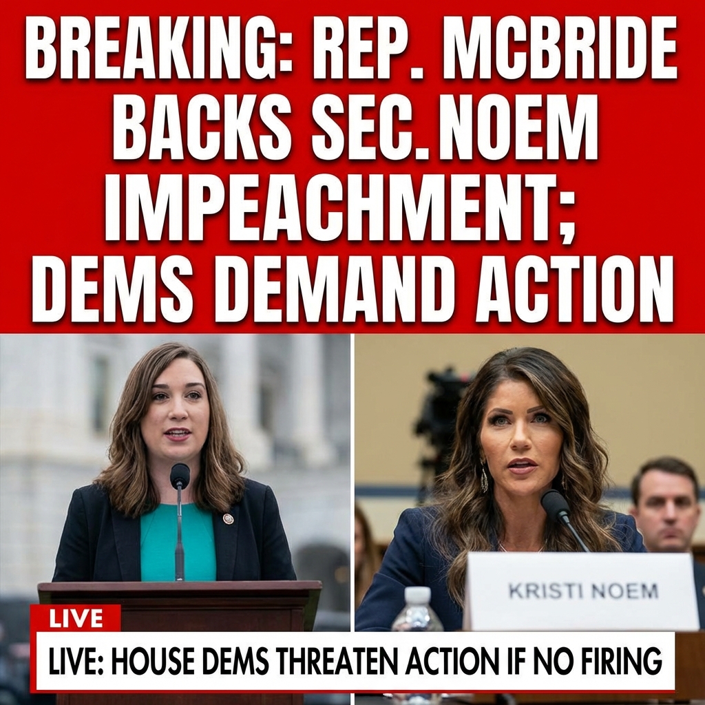 <p>Congresswoman Sarah McBride publicly backed House calls to hold Homeland Security Secretary Kristi Noem accountable, warning that if Noem isn’t fired this week Democrats will move to impeach her and pursue accountability for ICE agents accused of killings. (<a href="https://mcbride.house.gov/media/press-releases?utm_source=openai">mcbride.house.gov</a>) Rep. Robin Kelly introduced articles of impeachment in mid-January alleging obstruction, violation of the public trust, and self-dealing after deadly federal immigration operations in cities including Minneapolis and Chicago. (<a href="https://robinkelly.house.gov/media-center/press-releases/rep-kelly-introduces-articles-impeachment-against-secretary-noem?utm_source=openai">robinkelly.house.gov</a>) Dozens of Democrats quickly cosponsored Kelly’s resolution, with well over 100 joining the effort. (<a href="https://robinkelly.house.gov/media-center/press-releases/rep-kellys-impeachment-against-secretary-noem-reaches-100-cosponsors?utm_source=openai">robinkelly.house.gov</a>) The quote circulated widely on X as activists amplified pressure for immediate action and prompted nationwide outrage immediately. (<a href="https://twstalker.com/RightScopee?utm_source=openai">twstalker.com</a>)</p>