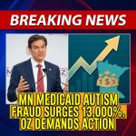 <p>CMS Administrator Dr. Mehmet Oz announced federal findings that Minnesota’s Medicaid autism program spending surged from about $3 million in 2018 to roughly $400 million by 2023 — a more than 13,000% increase — amid allegations that multiple autism centers submitted fraudulent claims. Federal prosecutors have charged and secured guilty pleas against providers, including a Smart Therapy operator accused of paying monthly cash kickbacks of $300–$1,500 to recruit families and billing millions for services not delivered. Oz gave Governor Tim Walz 60 days to address the fraud or face federal action; lawmakers have demanded investigations while state officials coordinate with federal partners. (<a href="https://www.startribune.com/fbi-searching-autism-centers-in-minneapolis-st-cloud-after-finding-substantial-evidence-of-health-care-fraud/601194135/?utm_source=openai">startribune.com</a>)</p>