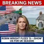 <p>Actress Robin Wright announced she has left the United States and settled in England, calling America “a s—show” in a candid interview with The Sunday Times. (<a href="https://people.com/robin-wright-says-leaving-us-for-england-has-been-liberating-11801190?utm_source=openai">people.com</a>) She said she finds the English seaside calmer and praised a “freedom of self,” saying people are kinder and less caught up in rush, traffic and competition. (<a href="https://parade.com/news/robin-wright-no-regrets-leaving-america-england?utm_source=openai">parade.com</a>) Wright, 59, said she and her boyfriend, British architect Henry Smith, are renting a coastal home with their dogs and plan to spend more time there; she still owns a Los Angeles house. (<a href="https://people.com/robin-wright-praises-boyfriend-henry-smith-but-wont-marry-again-11801669?utm_source=openai">people.com</a>) Her remarks, in The Sunday Times interview, provoked widespread debate on social media recently. (<a href="https://www.yahoo.com/entertainment/celebrity/articles/robin-wright-says-fleeing-us-103037442.html?utm_source=openai">yahoo.com</a>)</p>